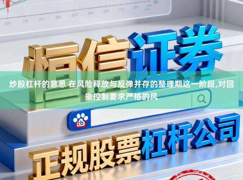 炒股杠杆的意思 在风险释放与反弹并存的整理期这一阶段,对回撤控制要求严格的风