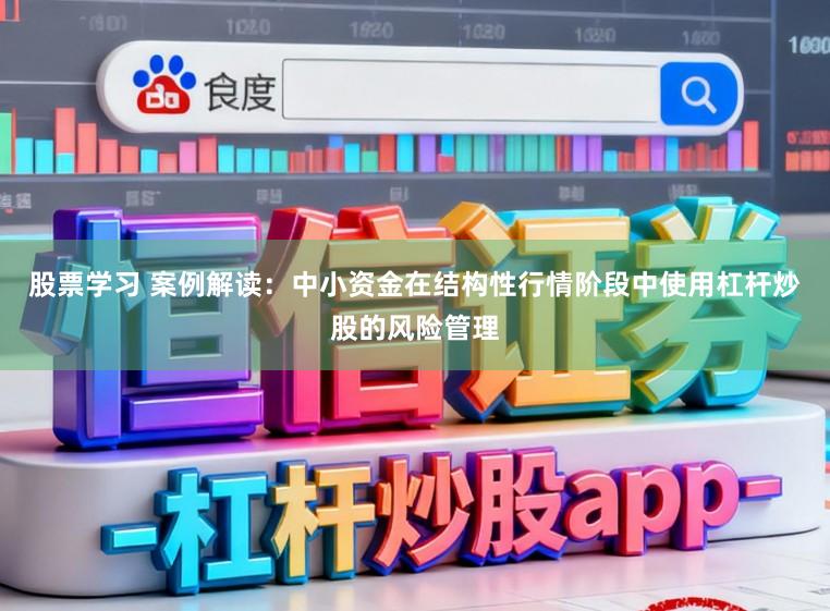 股票学习 案例解读：中小资金在结构性行情阶段中使用杠杆炒股的风险管理